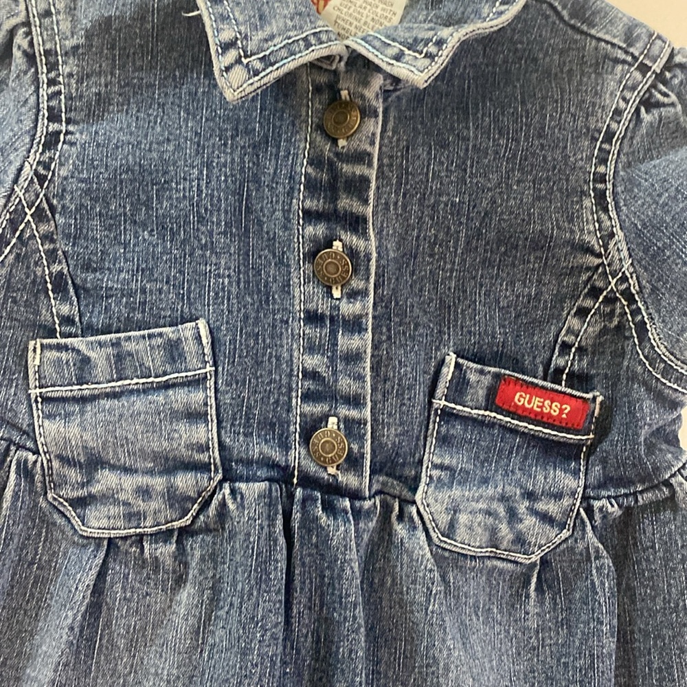 Guess Jean Denim Blue Jean Dress Stretch - Picture 5 of 8